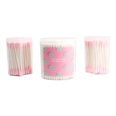 Hisopos de algodón azul/rosa 300 pzas candy time -  Candy Series