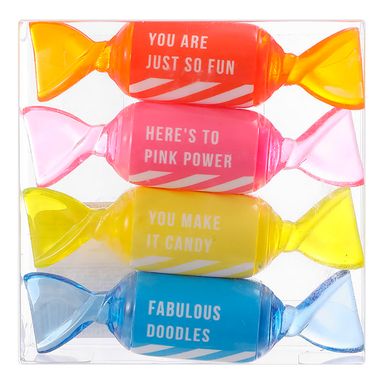 Paquete de marcadores 4 pzas candy rainbow series -  Candy Series