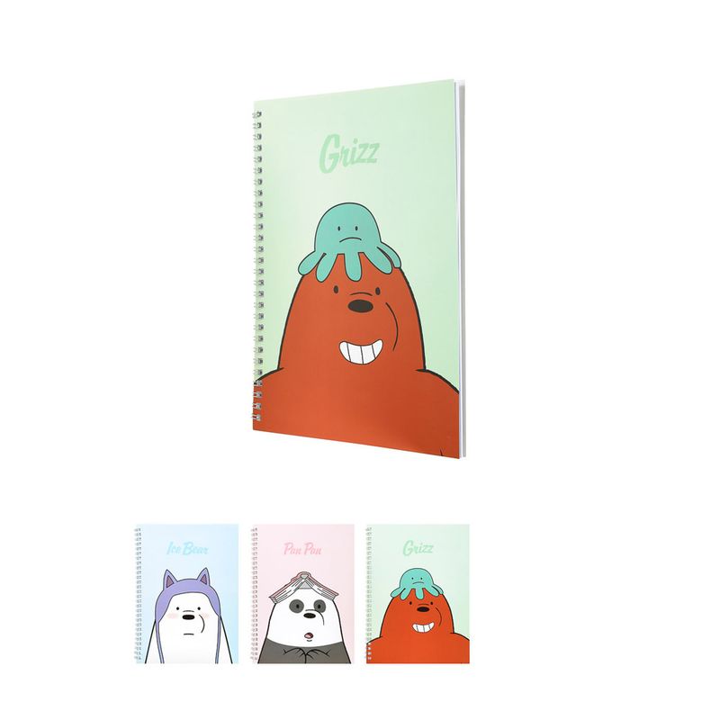 Libreta-con-espiral-grande-modelos-mixtos-We-Bare-Bears-1-3500