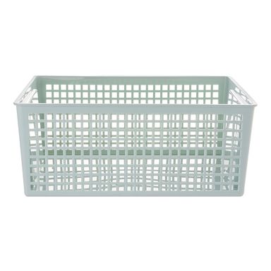 Caja de plástico L celeste agua/rosado -  Miniso