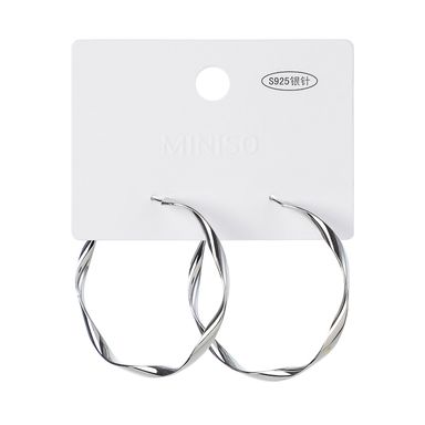 Aretes de plata 925 modelos mixtos classics series -  Miniso