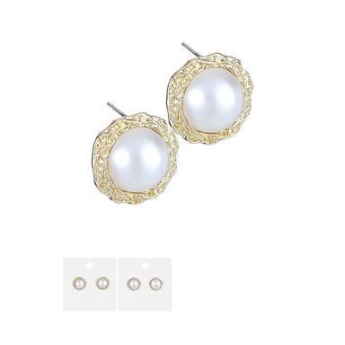Aretes de perlas de imitación -  Miniso