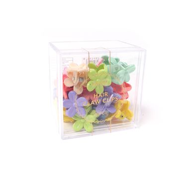 Pinzas para el cabello estilo garra colores mixtos 20 pzas  -  Miniso