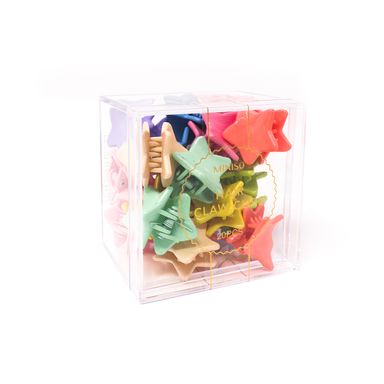 Pinzas para el cabello estilo garra colores mixtos 20 pzas  -  Miniso