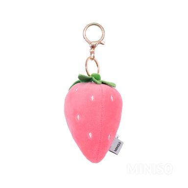 Mini llavero de felpa strawberry  -  Miniso