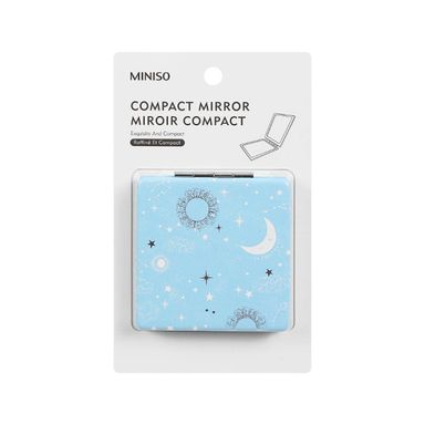 Espejo portátil cuadrado plegable de doble cara  -  Miniso
