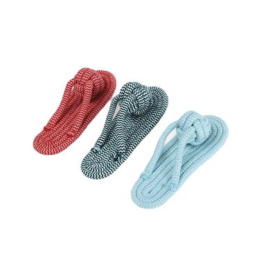 Juguete para mascotas de cuerda de algodón  en forma de sandalia colores mixtos - Miniso
