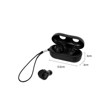 Audífono inalámbrico tws impermeable grado ipx7 mod q66 negro - Miniso