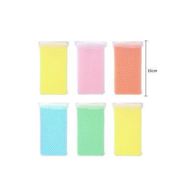 Paquete de esponjas para cocina con malla 6 pzas - Miniso
