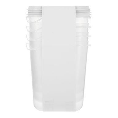 Taper de plástico color mixto 1100ml 4 pzas -  Miniso