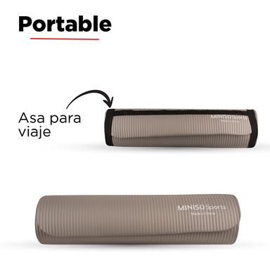 Tapete de yoga 10 mmnbr gris - Miniso