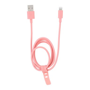Cable de carga rápida con lightning rosa 1m 3a  -  Miniso