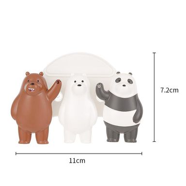 Portacepillo de dientes blanco -  We Bare Bears