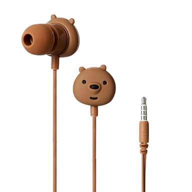 Audífonos grizzly con micrófono marrón -  We Bare Bears