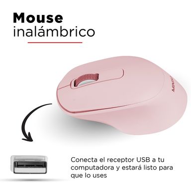 Mouse pad inalámbrico mod e701 rosa - Miniso