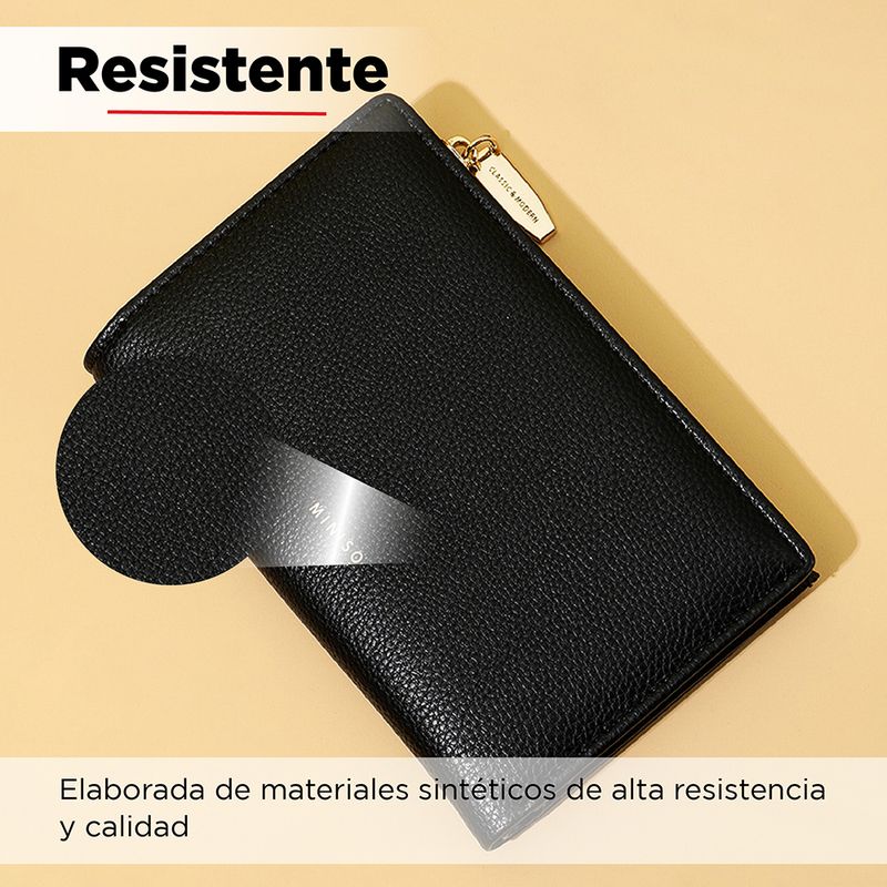 Cartera-para-mujer-doble-con-cierre-negro-Miniso-3-5785