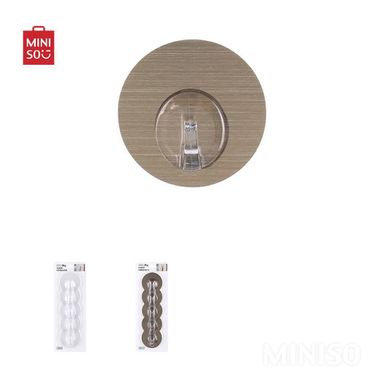 Ganchos adhesivos basicos colores mixtos 5 pzas  - Miniso