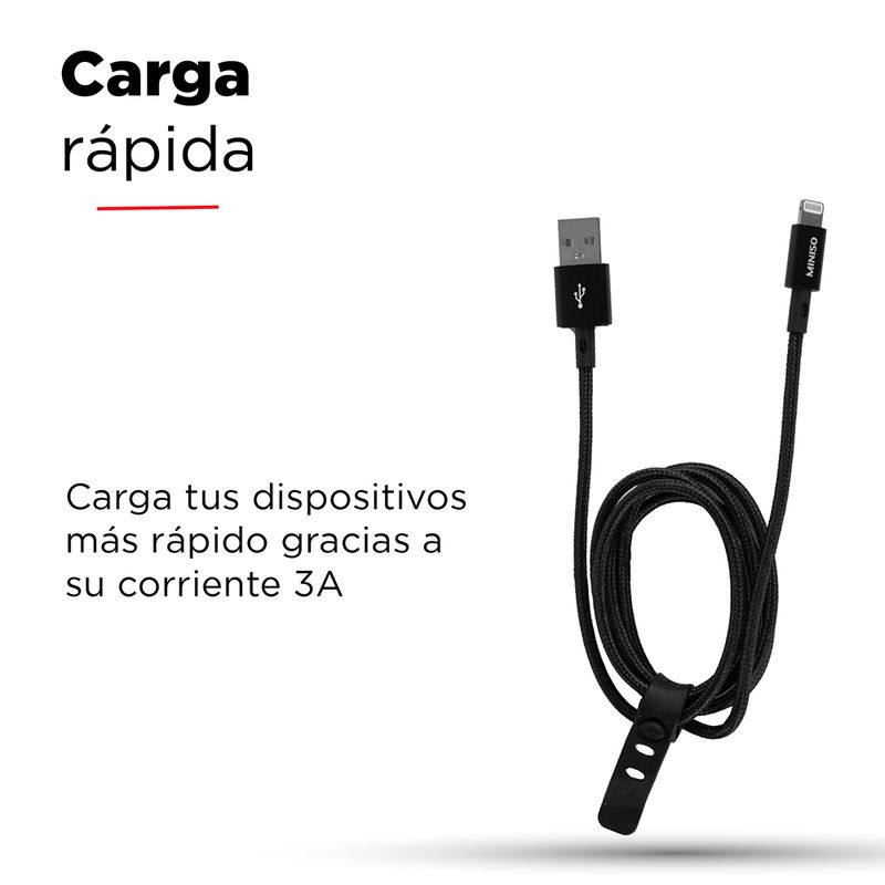 Cable-trenzado-de-datos-carga-rapida-micro-3a-negro-Miniso-2-5643