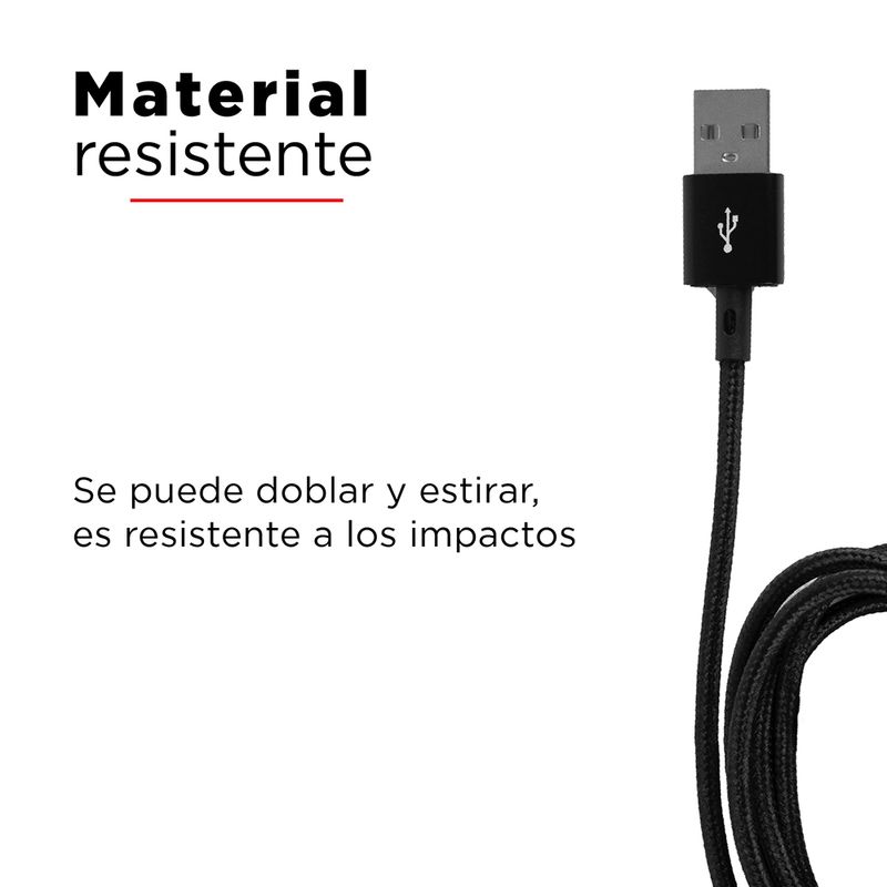 Cable-trenzado-de-datos-carga-rapida-micro-3a-negro-Miniso-4-5643