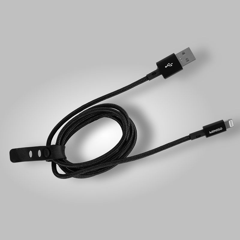 Cable-trenzado-de-datos-carga-rapida-micro-3a-negro-Miniso-6-5643