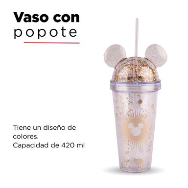 Vaso de plástico de doble capa 420 ml mickey mouse - Disney
