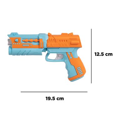 Pistola de juguete bala suave mode s038 naranja azul - Miniso