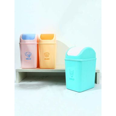 Organizador de plástico para escritorio con tapa estampado de perro colores mixtos -  Miniso
