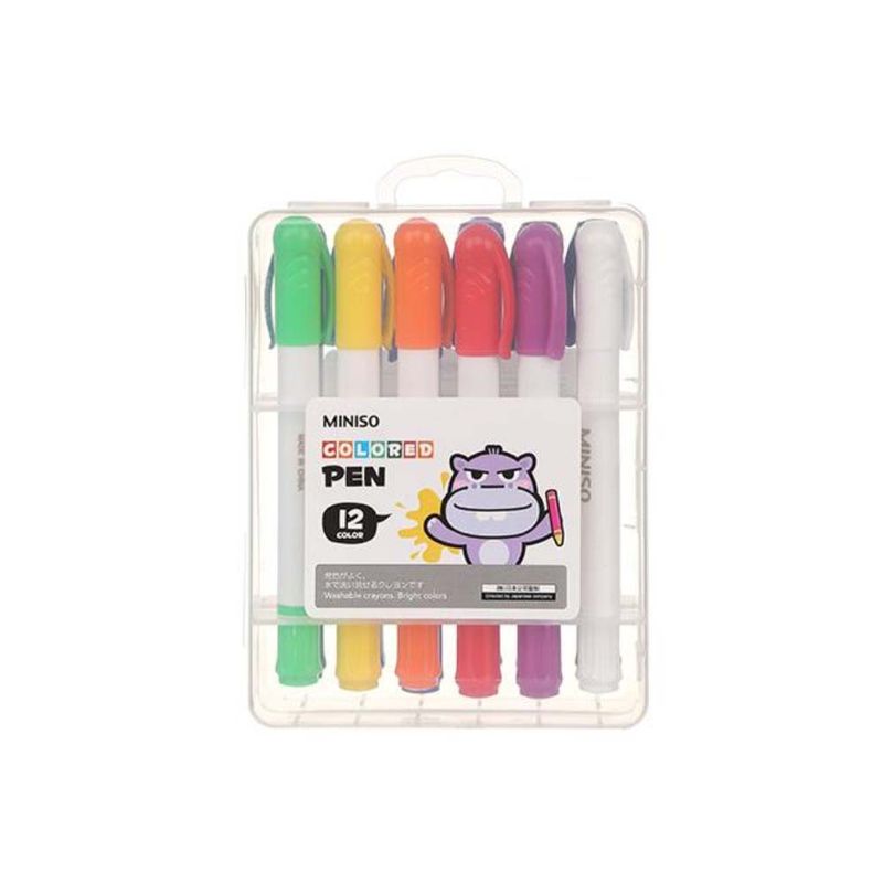 Paquete-de-crayones-lavables-con-estuche-transparente-1-1-4-14cm-12-colores-Miniso-1-6535