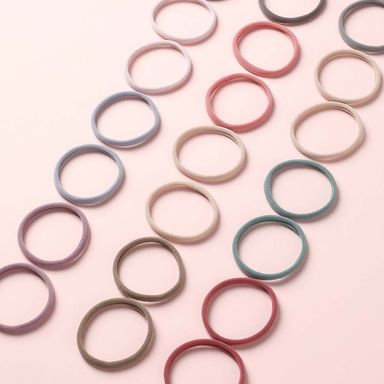 Paquete de ligas para el cabello estilo koreano 10 pzas 0.55 cm -  Miniso