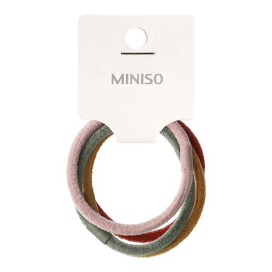 Liga para cabello chenille series 4 pzas -  Miniso