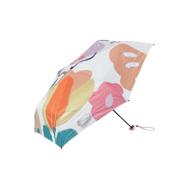 Paraguas uv ligero con patron de flores naranja -  Miniso