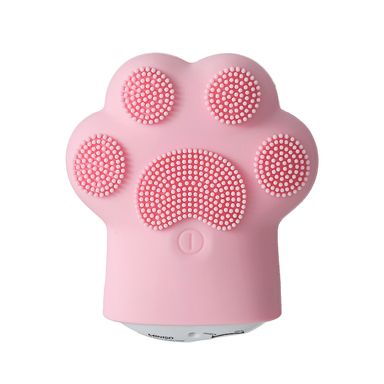 Limpiador facial en presentación de pata de gato de silicón rosa - Miniso