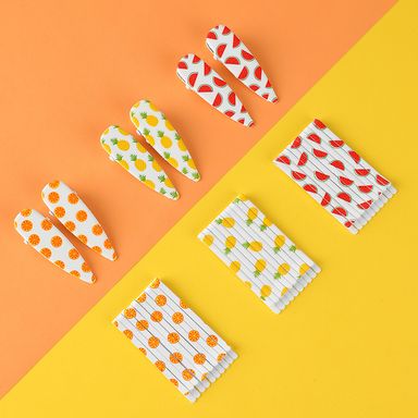 Set de pinzas para el cabello de frutas piña -  Miniso