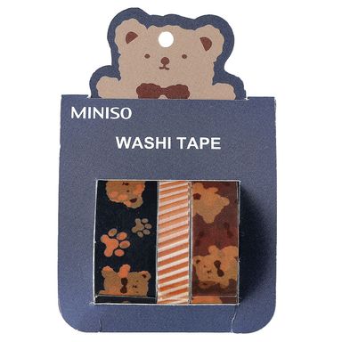 Set de adhesivo de little bear little bear series 10mm/15mm/20mm 3 pzas -  Miniso