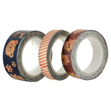 Set de adhesivo de little bear little bear series 10mm/15mm/20mm 3 pzas -  Miniso