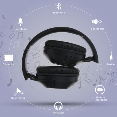 Audifonos de diadema modelo l36 negro - Miniso
