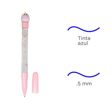Lapicero 0.5mm de minisau mini valentines day 0.5 mm quick sand azul -  Miniso