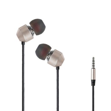 Audifono jack modelo y771 3.5mm dorado y negro -  Miniso