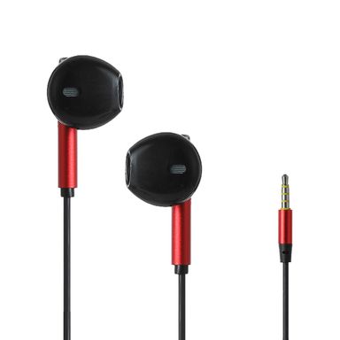 Audifono jack modelo y668 3.5mm rojo y negro -  Miniso