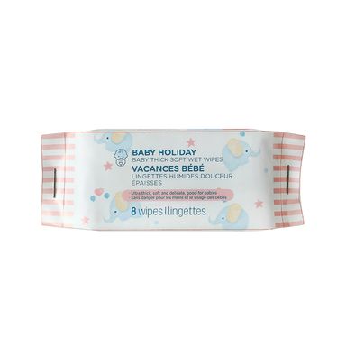 Toallas húmedas anchas baby holiday 8 pzas x 8 paquetes -  Miniso