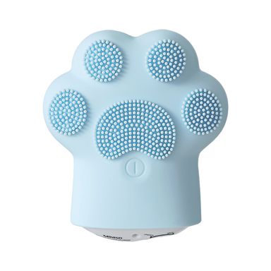 Limpiador facial en presentacion de pata de gato de silicón azul claro - Miniso