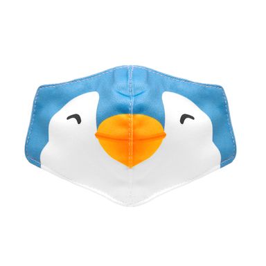 Cubrebocas reusable para niño estampado de pingüino - Miniso
