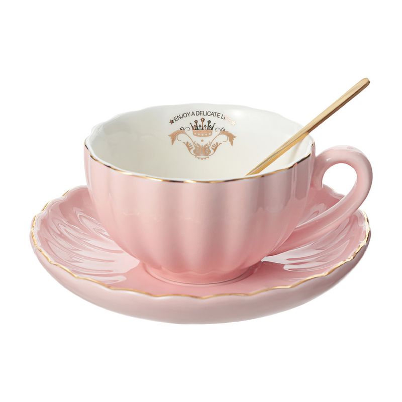 Taza-de-cer-mica-con-adornos-dorados-rosa-210-ml-Miniso-1-7404