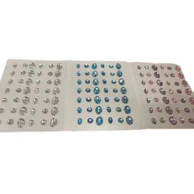 Stickers de gemas modelos mixtos c 3 pzas illusion collection - Miniso