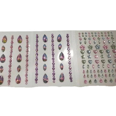Stickers de gemas modelos mixtos b 3 pzas illusion collection - Miniso