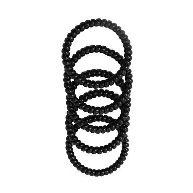 Liga para cabello en espiral 5.0 negro 5 pzas -  Miniso