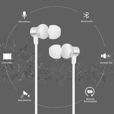 Audífonos inalámbricos para deporte modelo tb15 blanco -  Miniso