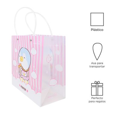 Bolsa de regalo  23.5*22.5 cm mini family pen pen - Miniso