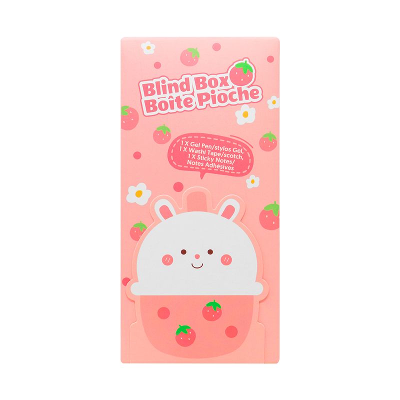 Kit-de-escritura-sorpresa-milk-tea-series-lapicero-adhesivos-y-post-its-de-conejo-Miniso-4-7524