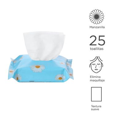 Toallas desmaquillantes daisy 25 toallas - Miniso